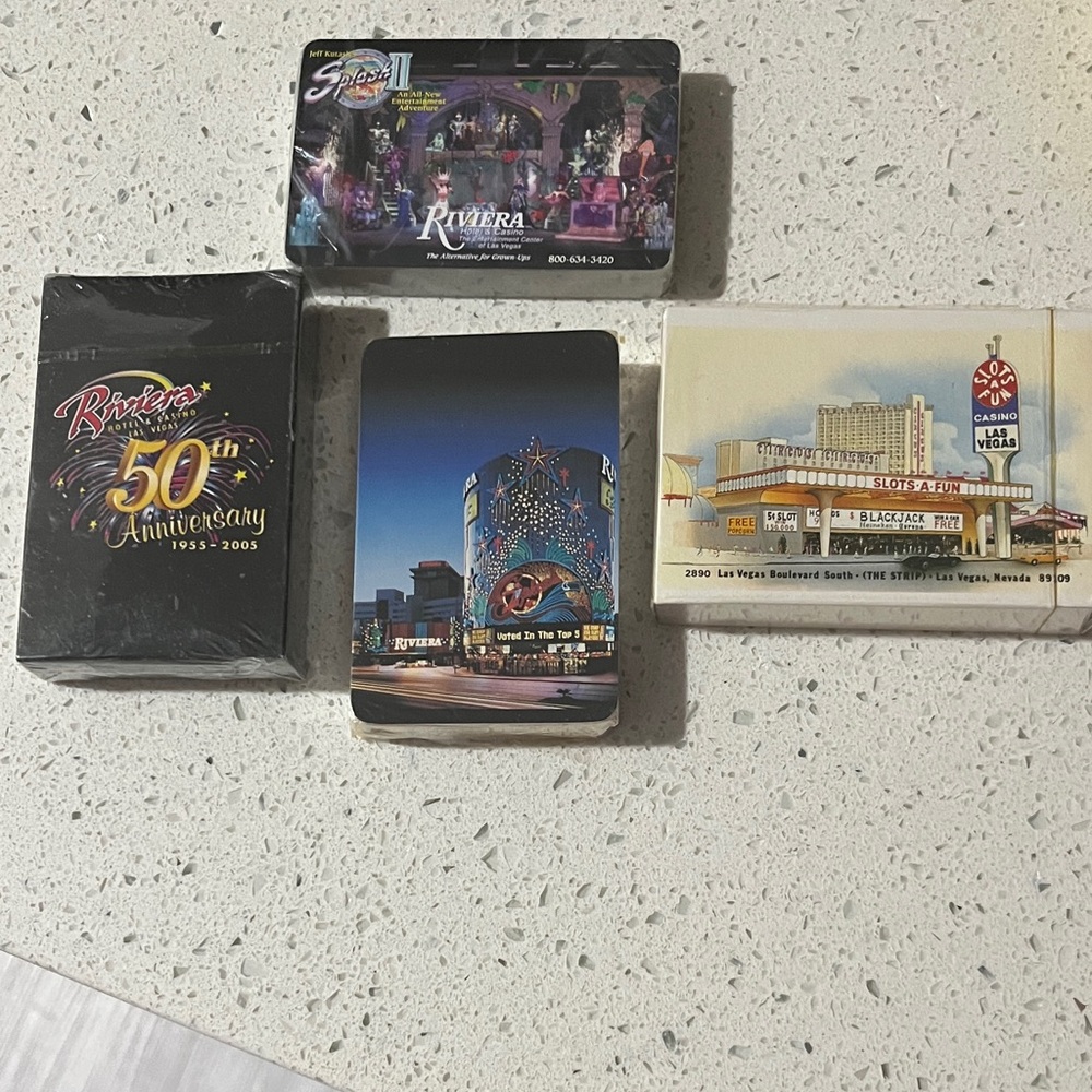 Riviera Casino & Circus Circut Varied Scene Playing Cards Sealed Collectors NIP
